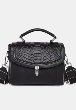 Geanta dama, Arina GT3115, piele naturala, Negru imagine