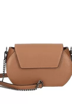 Geanta dama, Atena GT1552, piele naturala, Cognac imagine