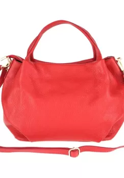 Geanta dama Bonella GT902, piele naturala, model rosu imagine