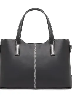 Geanta dama, Caelia GT3860, piele naturala, Negru imagine