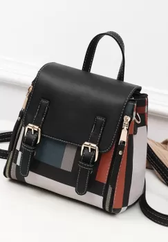 Geanta dama, Dalia GT1090, model multicolor - negru imagine