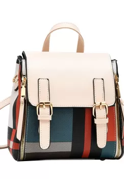 Geanta dama, Dalia GT1091, model multicolor - crem imagine