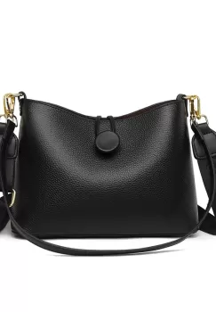 Geanta dama Delis, Anaxandra GT2562, piele naturala, Negru imagine