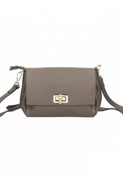 Geanta dama Delis, Madeleine GT2661, piele naturala, Dark taupe imagine