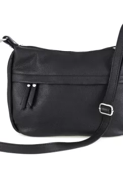 Geanta dama Donata GT718, piele naturala, negru imagine