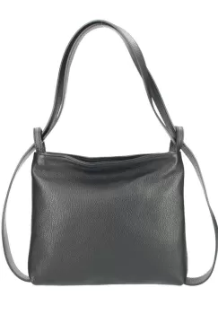 Geanta dama GT1974 Pamila, piele naturala, Negru imagine