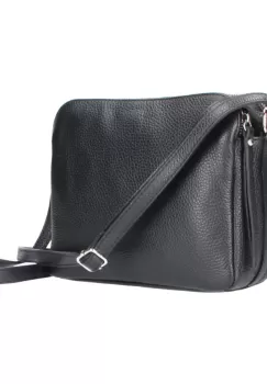 Geanta dama GT1981 Fosca, piele naturala, Negru imagine