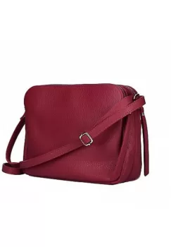 Geanta dama GT2668 Fosca, piele naturala, Bordo imagine