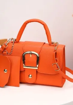 Geanta dama, Inaya GT3498, Portocaliu imagine