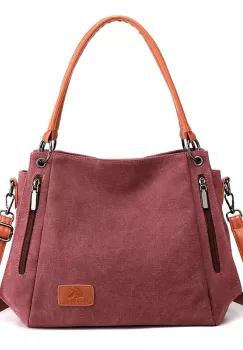 Geanta dama Lupita GT1889, textil, model rosu imagine