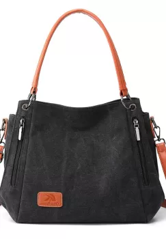Geanta dama Lupita GT1890, textil, model negru imagine