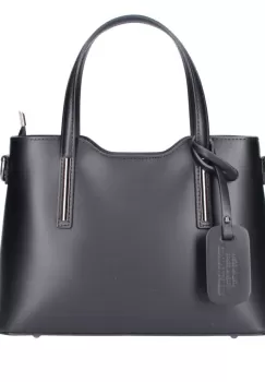 Geanta dama Maila GT716, piele naturala, negru imagine