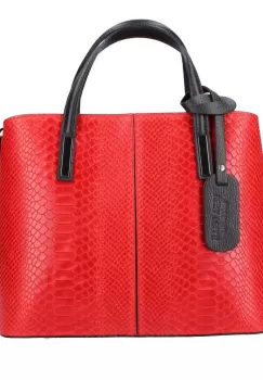 Geanta dama Merle GT1287, piele naturala, rosu imagine