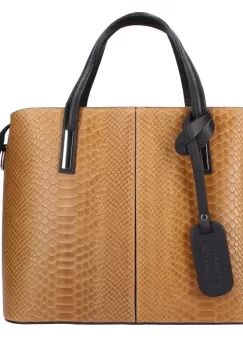 Geanta dama Merle GT590, piele naturala, maro imagine