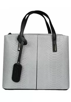 Geanta dama Merle GT728, piele naturala, gri imagine