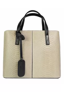 Geanta dama Merle GT729, piele naturala, taupe imagine