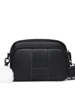 Geanta dama, Miralys GT3345, piele naturala, Negru imagine