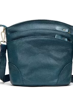 Geanta dama Missa GT1539, piele naturala, albastru imagine