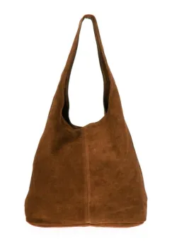 Geanta dama Monica GT3771, piele intoarsa, maro imagine