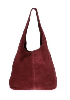 Geanta dama Monica GT3772, piele intoarsa, bordo imagine