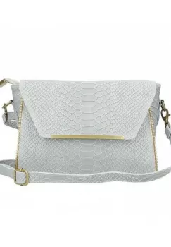 Geanta dama Nita GT2385, piele naturala, Gri imagine