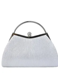 Geanta dama ocazie, GT3141 Cedonia, Argintiu imagine