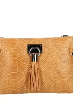 Geanta dama Theresa GT1746, piele naturala, Cognac imagine