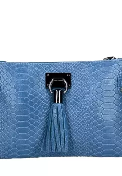 Geanta dama Theresa GT1748, piele naturala, Jeans imagine