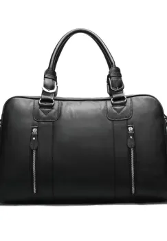 Geanta de calatorie unisex, Arion GT3280, piele naturala, Negru imagine
