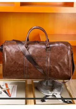 Geanta de calatorie unisex, Zuleika GT3241, Maro imagine