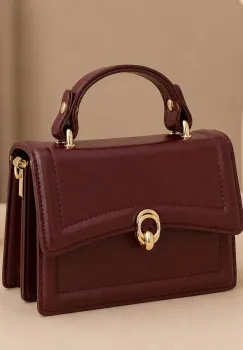 Geanta de dama, 201, model elegant, Bordo imagine