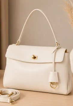 Geanta de dama, 262, model elegant, Crem imagine