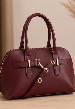 Geanta de dama, 263, model Vintage, Bordo imagine