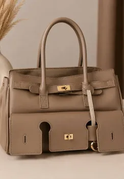Geanta de dama, 267, model Large, Bej imagine