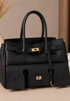Geanta de dama, 267, model Large, Neagra imagine