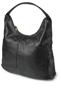 Geanta de dama, 5044, piele naturala, Negru imagine