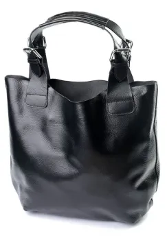 Geanta de dama, 811, piele naturala, Neagra imagine