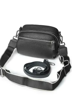 Geanta de dama, 8721, piele naturala, Neagra imagine