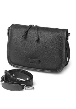 Geanta de dama, 8727, piele naturala, Neagra imagine