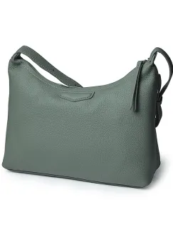 Geanta de dama, 91912, piele naturala, Verde imagine