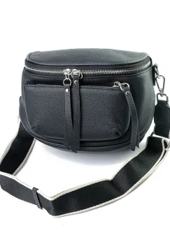 Geanta de dama, 99133, piele naturala, Neagra imagine