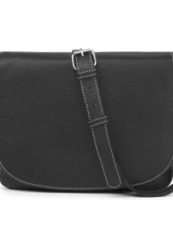 Geanta de dama, Aida GT3864, piele naturala, Negru imagine