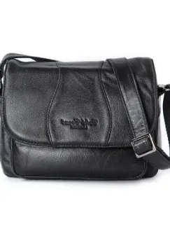 Geanta de dama, Ailana GT2871, piele naturala, Negru imagine