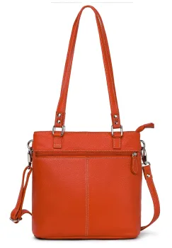 Geanta de dama, Anne GT3853, piele naturala, Orange imagine