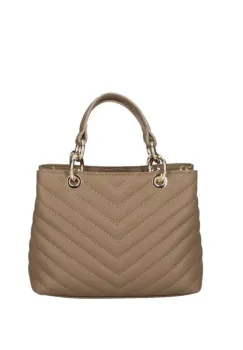 Geanta de dama, Ellvira GT3783, piele naturala, Dark Taupe imagine