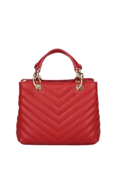 Geanta de dama, Ellvira GT3784, piele naturala, Rosu imagine