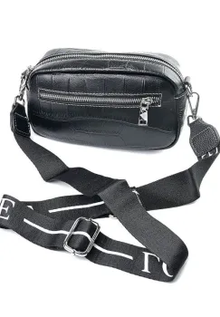Geanta de dama, FB-59, piele naturala, Neagra imagine