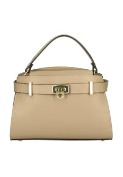 Geanta de dama, Ischia GT3787, piele naturala, Taupe imagine