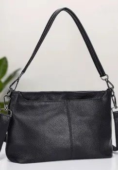 Geanta de dama, Isolda GT3822, piele naturala, Negru imagine