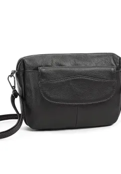 Geanta de dama, Julia GT3827, piele naturala, Negru imagine